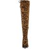 imageAllegra K Womens Stiletto Heels Thigh High Over the Leopard Knee High Boots 9 M US