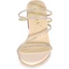imageAllegra K Womens Strappy Rhinestone Block Heel Slide SandalsBeige