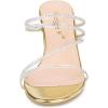 imageAllegra K Womens Strappy Rhinestone Block Heel Slide SandalsGold