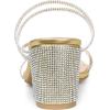 imageAllegra K Womens Strappy Rhinestone Block Heel Slide SandalsGold