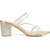 imageAllegra K Womens Strappy Rhinestone Block Heel Slide SandalsGold