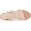 imageAllegra K Womens Strappy Rhinestone Block Heel Slide SandalsNude