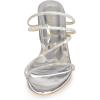 imageAllegra K Womens Strappy Rhinestone Block Heel Slide SandalsSilver