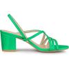 imageAllegra K Womens Strappy Slingback Chunky Heels Slide SandalsGrass Green