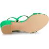 imageAllegra K Womens Strappy Slingback Chunky Heels Slide SandalsGrass Green