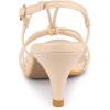 imageAllegra K Womens Strappy Slingback Kitten Heels SandalsBeige