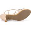 imageAllegra K Womens Strappy Slingback Kitten Heels SandalsBeige