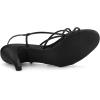 imageAllegra K Womens Strappy Slingback Kitten Heels SandalsBlack