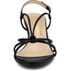 imageAllegra K Womens Strappy Slingback Kitten Heels SandalsBlack