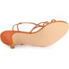 imageAllegra K Womens Strappy Slingback Kitten Heels SandalsOrange