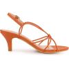 imageAllegra K Womens Strappy Slingback Kitten Heels SandalsOrange