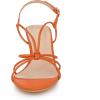 imageAllegra K Womens Strappy Slingback Kitten Heels SandalsOrange