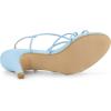 imageAllegra K Womens Strappy Slingback Kitten Heels SandalsSky Blue
