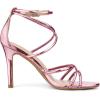 imageAllegra K Womens Strappy Straps Stiletto Heel Pink Sandals 10 M US