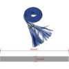 imageAllegra K Womens Tassels Braided Waist Belt Woven Skinny Belts for DressBrown  Royal Blue