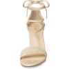 imageAllegra K Womens Tie Up Heels Strappy Chunky High Beige Heels Sandal 55 M US