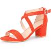 imageAllegra K Womens Ankle Strap Open Toe SandalsOrange