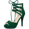 imageAllegra K Womens Platform Gladiator Strappy Open Toe Stiletto High Heel SandalsEmerald Green