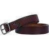 imageuxcell Women Casual Leather Belt Fashionable Stylish Vintage Width 1Coffee