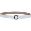 imageuxcell Women Casual Leather Belt Fashionable Stylish Vintage Width 1White