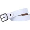 imageuxcell Women Casual Leather Belt Fashionable Stylish Vintage Width 1White