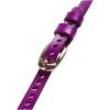 imageuxcell Women Classic Skinny Belt With OvalShaped Hollow Alloy Buckle MulticolorPurple