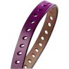 imageuxcell Women Classic Skinny Belt With OvalShaped Hollow Alloy Buckle MulticolorPurple