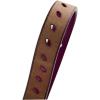 imageuxcell Women Classic Skinny Belt With OvalShaped Hollow Alloy Buckle MulticolorPurple
