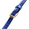 imageuxcell Women Classic Skinny Belt With OvalShaped Hollow Alloy Buckle MulticolorRoyal