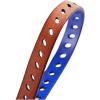 imageuxcell Women Classic Skinny Belt With OvalShaped Hollow Alloy Buckle MulticolorRoyal