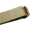 imageuxcell Women Fish Scale Fashionable Belt Elastic Band Metal Waistband Width 1 34 InchesGold