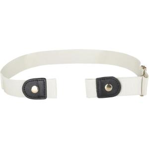 imageAllegra K Invisible Elastic Belt for Women Belts Snap Button Belts for Jeans Pants No BuckleWhite
