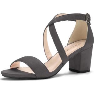 imageAllegra K Womens Ankle Strap Open Toe SandalsGrey