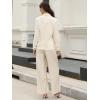 imageAllegra K Cotton Linen Blazers for Womens Business Casual One Button Work Jacket Office SuitBeige