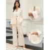 imageAllegra K Cotton Linen Blazers for Womens Business Casual One Button Work Jacket Office SuitBeige