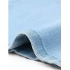 imageAllegra K Denim Skirt for Women High Waisted Casual Back Slit Stretchy Below Knee Length Jean SkirtLight Blue