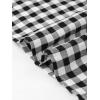 imageAllegra K Gingham Dress for Women Casual Sleeveless Flowy Vacation Summer Midi Smocked DressesBlack