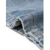 imageAllegra K Jean Vests for Women Collarless Button Down Sleeveless Denim Vest TopGray Blue