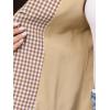 imageAllegra K Plaid Vest Top for Womens Gingham Button Down Sleeveless Office Crew Neck Dressy WaistcoatKhaki
