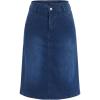imageAllegra K Denim Skirt for Women High Waisted Casual Back Slit Stretchy Below Knee Length Jean SkirtDark Blue