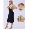 imageAllegra K Sequin Bolero for Womens Sparkly Crop Glitter Formal Shrug for Evening DressesLight Gold