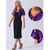 imageAllegra K Sequin Bolero for Womens Sparkly Crop Glitter Formal Shrug for Evening DressesPurple