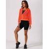 imageAllegra K Mesh Sheer Jacket for Women Long Sleeve Hoodie Zipper Up Lightweight Casual Outwear Night Out Party OutfitOrange