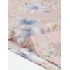imageAllegra K Womens Summer Floral Chiffon Skirts Smocked Elastic Waist ALine Below Knee Length Ruffle Tiered SkirtPink Blue