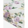 imageAllegra K Womens Summer Floral Chiffon Skirts Smocked Elastic Waist ALine Below Knee Length Ruffle Tiered SkirtWhite Purple