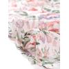 imageAllegra K Womens Summer Floral Chiffon Skirts Smocked Elastic Waist ALine Below Knee Length Ruffle Tiered SkirtWhite2