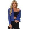 imageAllegra K Mesh Sheer Jacket for Women Long Sleeve Hoodie Zipper Up Lightweight Casual Outwear Night Out Party OutfitBlue