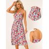 imageAllegra K 2023 Casual Summer Sleeveless Long Floral Dress for Womens Adjustable Spaghetti Strap Midi Beach Boho Sundress