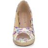 imageAllegra K Womens Floral Peep Toe Platform Pumps Wedge Sandals
