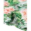 imageAllegra K Womens Tropical Floral Top Sleeveless Beach Halter Neck Blouse